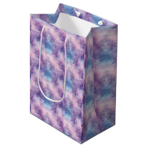 Blue Purple Galaxy Texture Medium Gift Bag