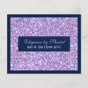 Blue & Purple Glitter Texture Print Flyer