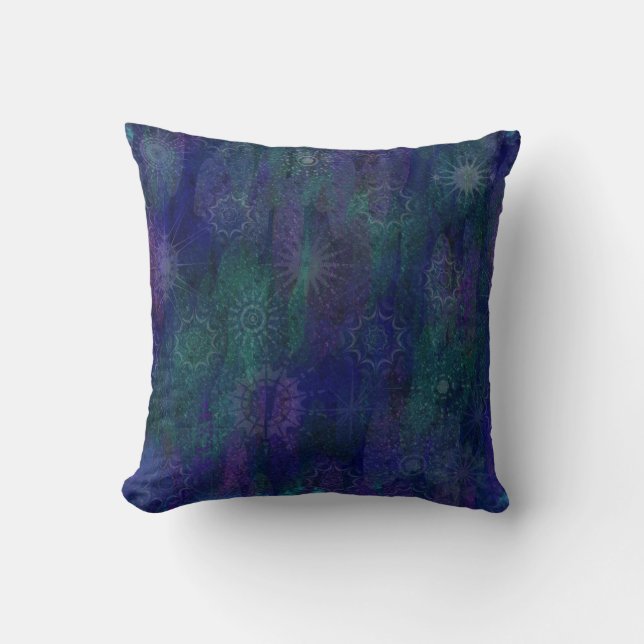 Blue  Purple Green Cushion (Front)