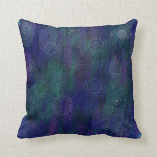 Blue  Purple Green Cushion