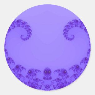 Blue Purple Heart Stickers