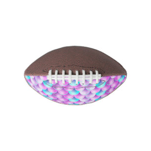 Blue Purple Holographic mermaid pattern American Football