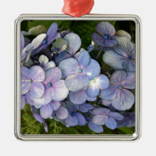 Blue Purple Hydrangea Metal Tree Decoration