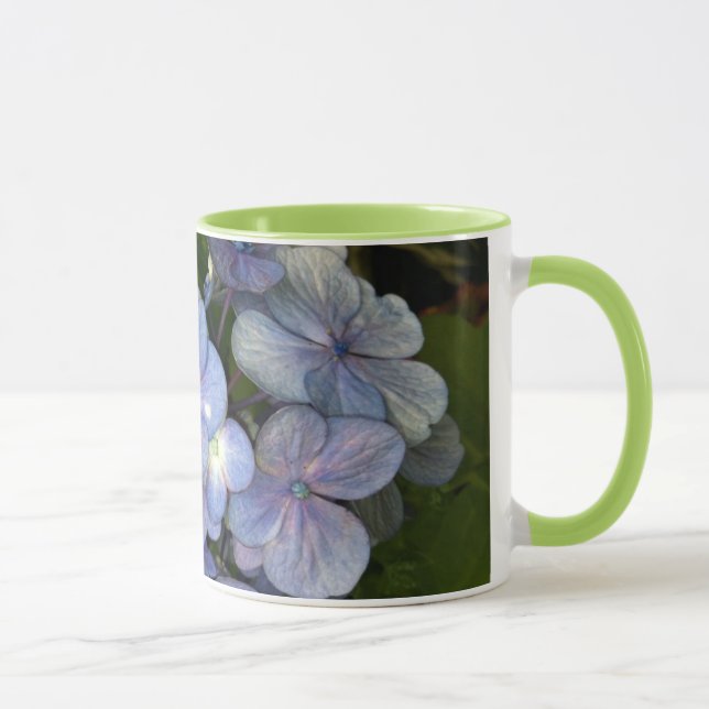 Blue Purple Hydrangea Mug (Right)