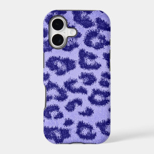 Blue Purple Leopard Print Skin Fur