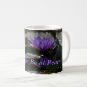 Blue Purple Lotus Waterlilies Coffee Mug