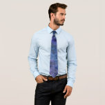 Blue Purple Majestic Starry Nebula Watercolor Tie<br><div class="desc">This modern and majestic pattern is perfect for stylish and trendy women. It features a hand-painted purple, blue, black, and white watercolor starry nebula. This design was hand-painted by the artist of La Femme, Rachel Matheney. Enjoy this custom print on any of Zazzle's products. ***IMPORTANT DESIGN NOTE: For any custom...</div>