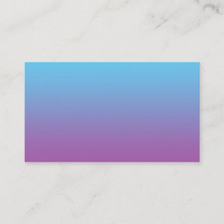 Blue & Purple Ombre Business Card
