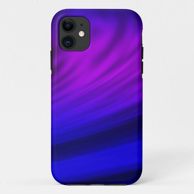 Blue, Purple paint brush strokes on iphone cases (Back)
