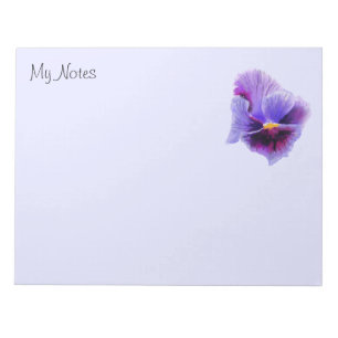 Blue purple pansy Notepad