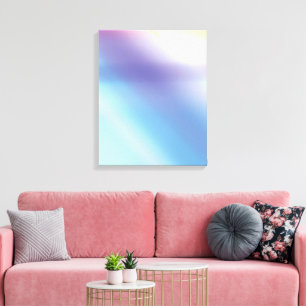 Blue Purple Pink and Yellow Abstract Art Canvas
