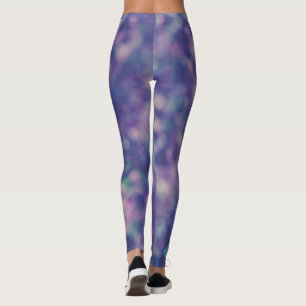 Blue Purple Pink Unique Cool Chic Leggings