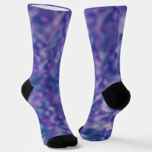 Blue Purple Pink Unique Cool Chic Socks