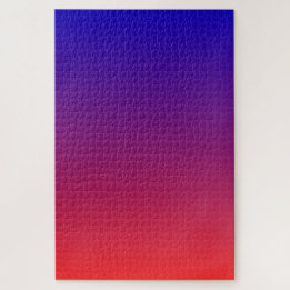 Blue Purple Red Ombre Jigsaw Puzzle