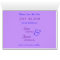 Blue Purple Rose Save The Date