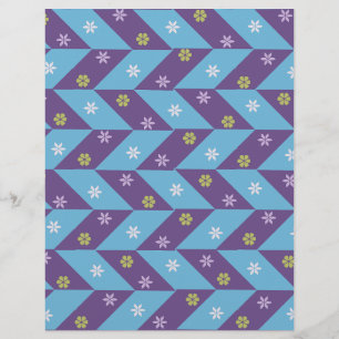 Blue & Purple Scrapbook paper