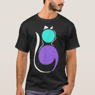Blue Purple Semicolon Cat Semi-colon Tattoo Mental T-Shirt