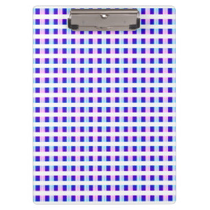 blue & purple striped electric retro clipboard
