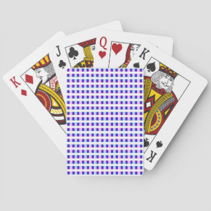 blue & purple striped electric retro playing cards