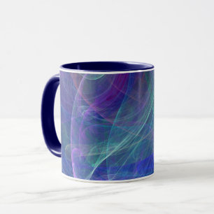 Blue Purple Teal Airy Abstraction Mug