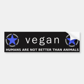 Blue-Purple Vegan Pride Bumper Sticker