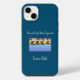 Blue, Purple Waives Experience iPhone / iPad case