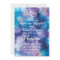 Blue Purple Watercolor Double Hearts Wedding Invit