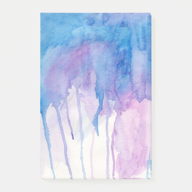 Blue & Purple Watercolor | Notepad (Front)