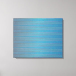 Blue Purple Wave Modern Geometric Abstract Pattern Canvas Print