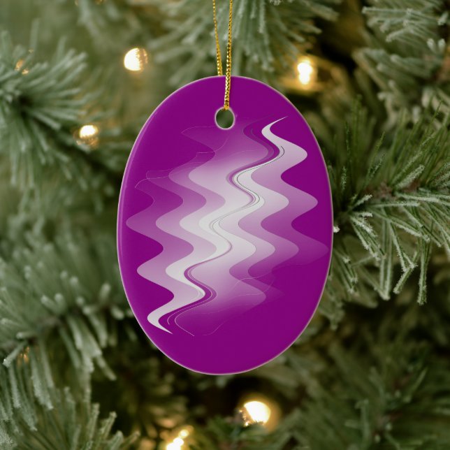 Blue purple white ceramic tree decoration (Tree)