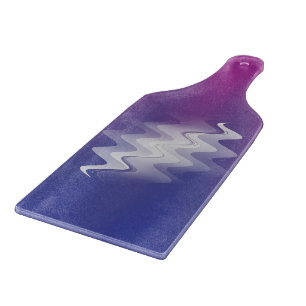 Blue purple white cutting board