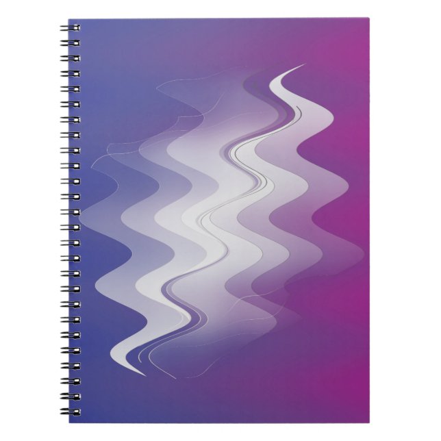 Blue purple white notebook (Front)