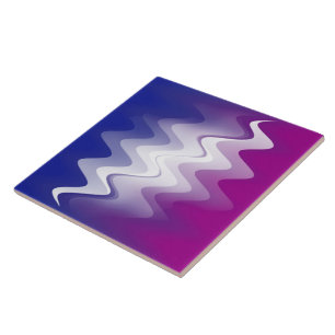 Blue purple white tile