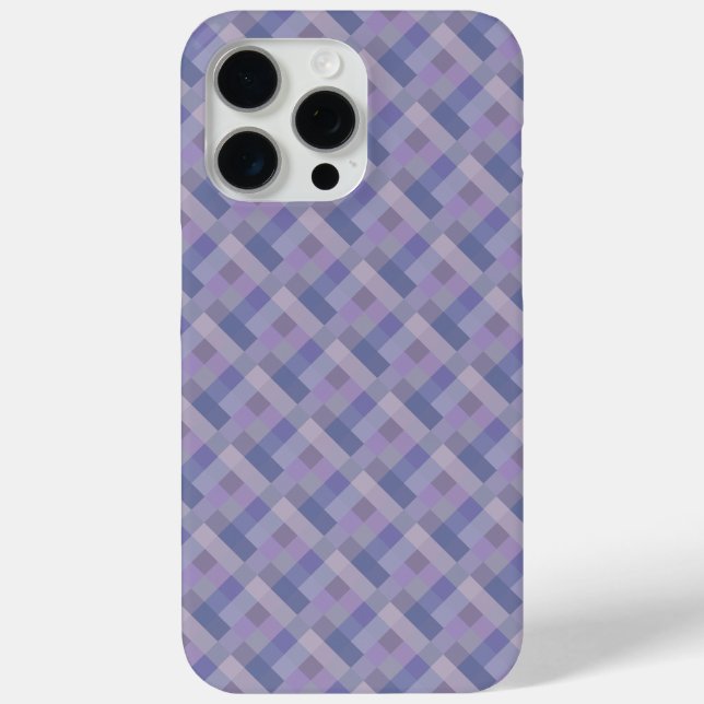 Blue Purple Woven Geometric Pattern Case-Mate iPhone Case (Back)