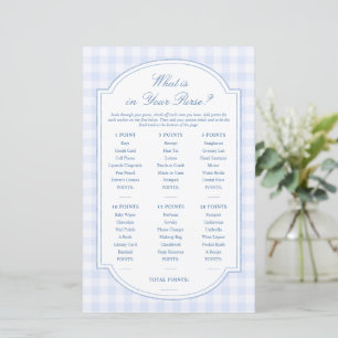 Blue Purse Bridal Game