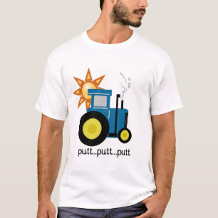 Blue Putt Putt Tractor Tshirts and Gifts