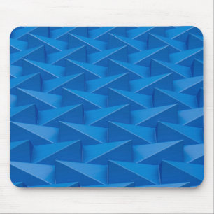 Blue pyramids mouse mat