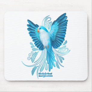 Blue Quaker Parrot Mouse Mat
