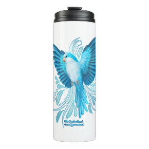 Blue Quaker Parrot Thermal Tumbler