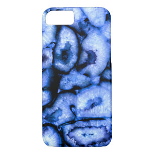 Blue Quartz Agate Geodes iPhone 8/7 Case