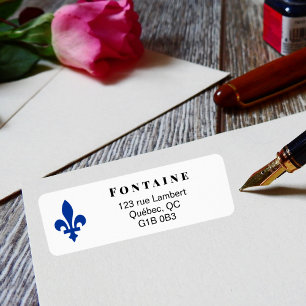 Blue Quebec Fleur de Lis