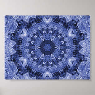 blue quilt print