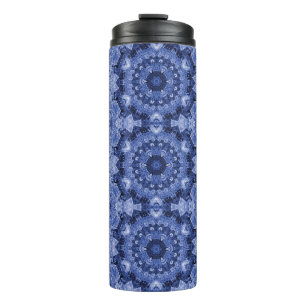 Blue Quilt Thermal Tumbler