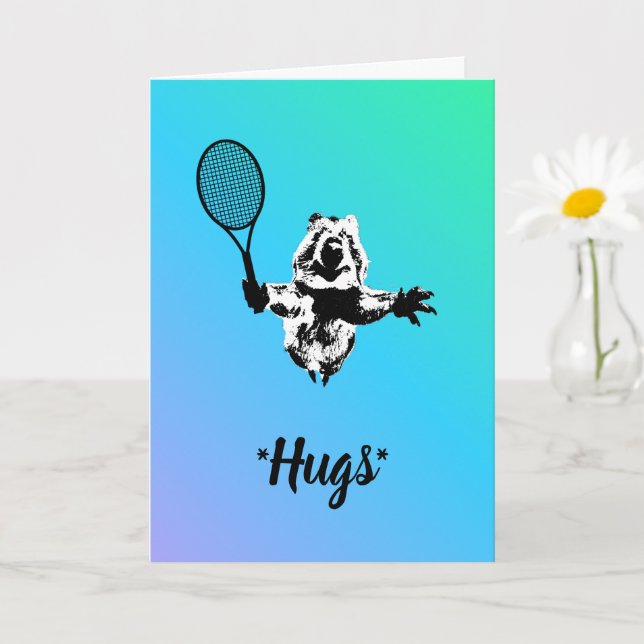 Blue Quokka Tennis Card (Small Plant)