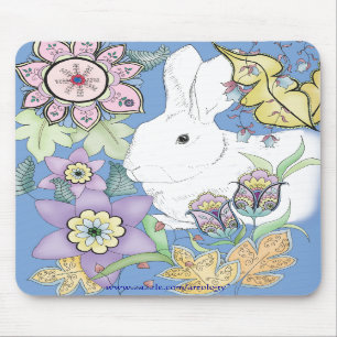 Blue Rabbit Mousepad