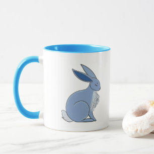 Blue Rabbit Mug