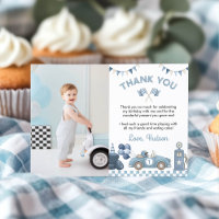 Blue Race Car Boy Birthday Party Photo
