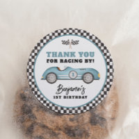 Blue Race Car Fast One Boy Birthday Party