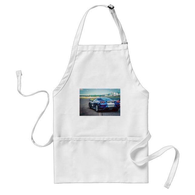 Blue Race Car Standard Apron (Front)
