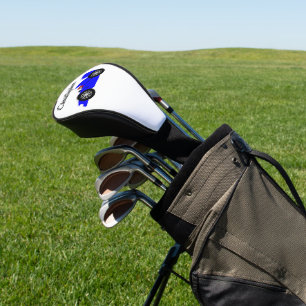 Blue Racing Car Design Golf Head Cover